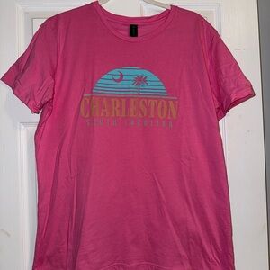 Pink Charleston Graphic T-Shirt